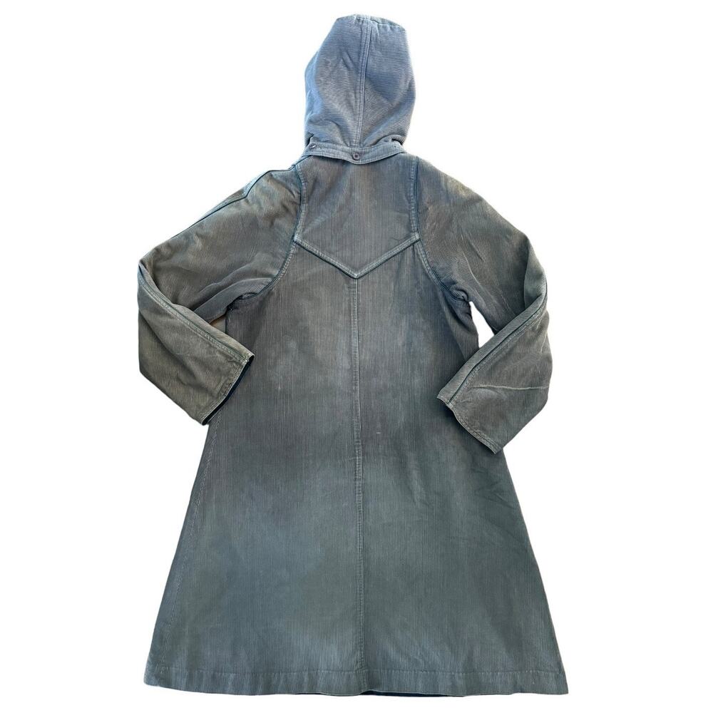 Vintage The Membership Reversable Corduroy brown/ black hooded Coat size large - Picture 8 of 16